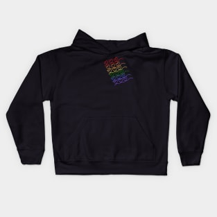 Rainbow Hearts Kids Hoodie